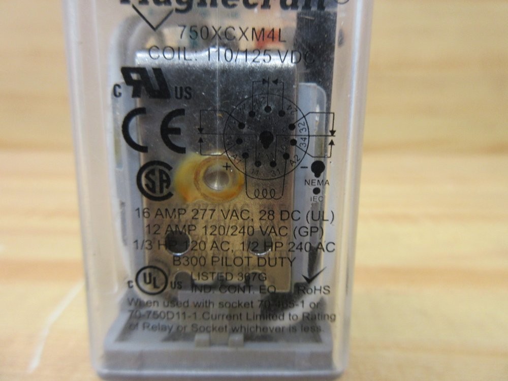 Magnecraft 750XCXM4L-110/125 VDC Relay 750XCXM4L110125VDC