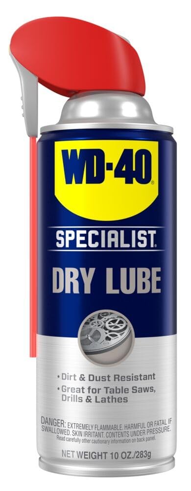 Dry Lube Spray for Table Saws, Drills & Lathes – Corrosion Protection 10 Oz