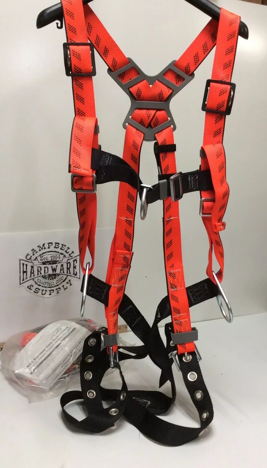 Harness MSA Full Body XLG Vest Style P#10091456 Rigging Climbing D-Ring Safety