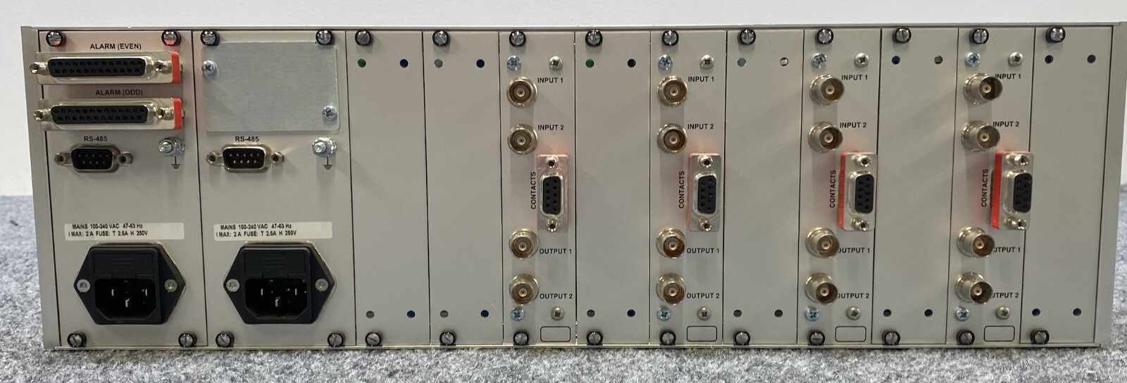 Scientific Atlanta Galaxy V9523101 Modular Rack System w/REDUS II (x4) & Cords