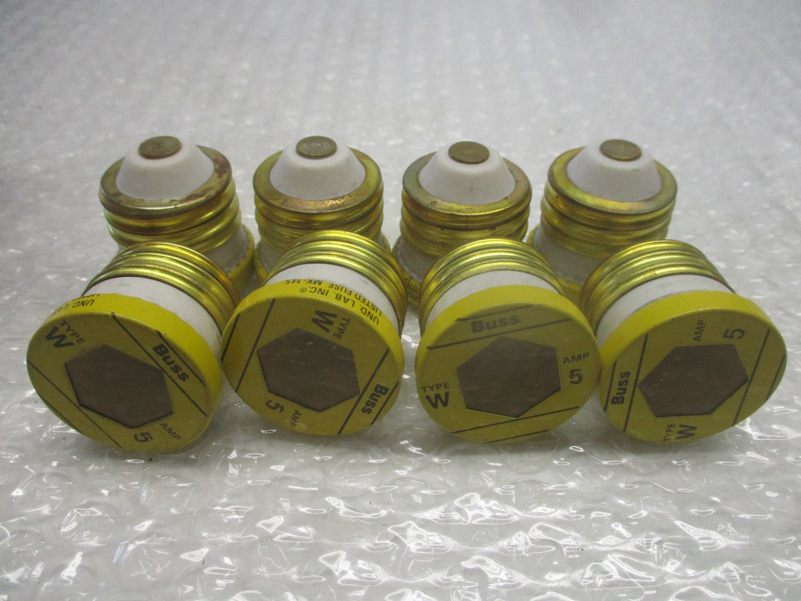 BUSSMANN TYPE W 5AMP FUSE LOT OF 8 NSNP