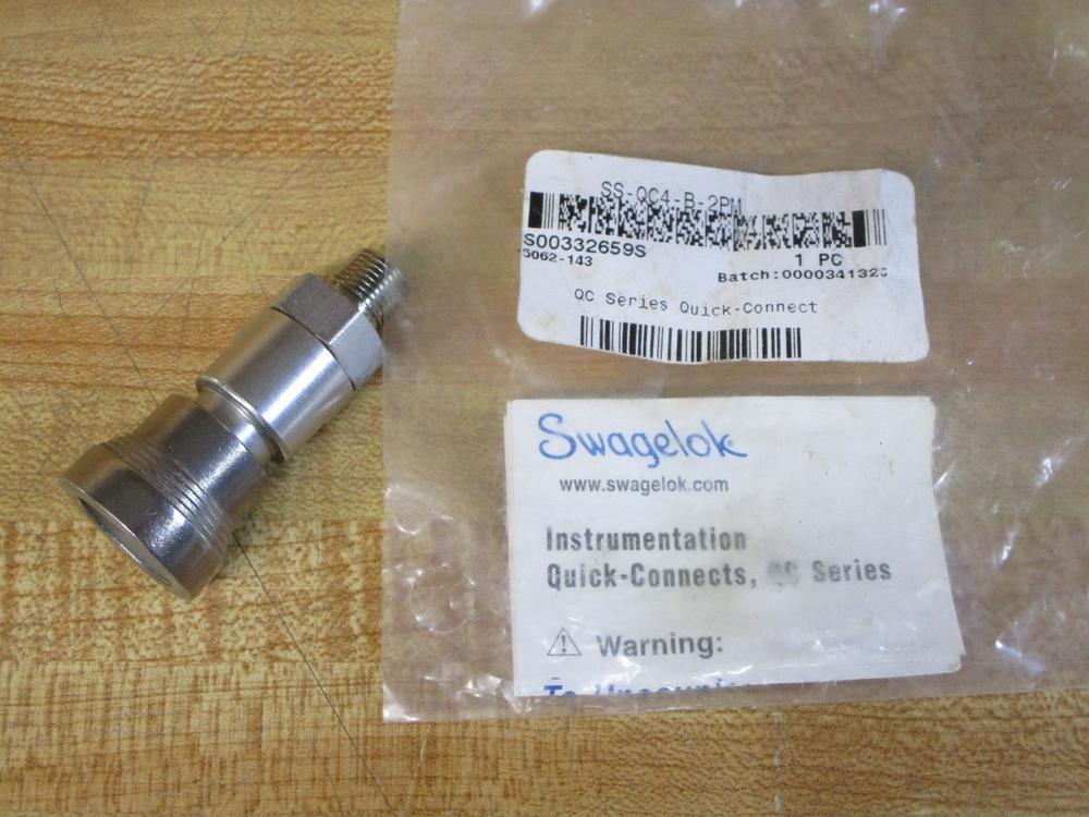 Swagelok SS-QC4-B-2PM Stainless Steel Quick Connect Body SSQC4B2PM