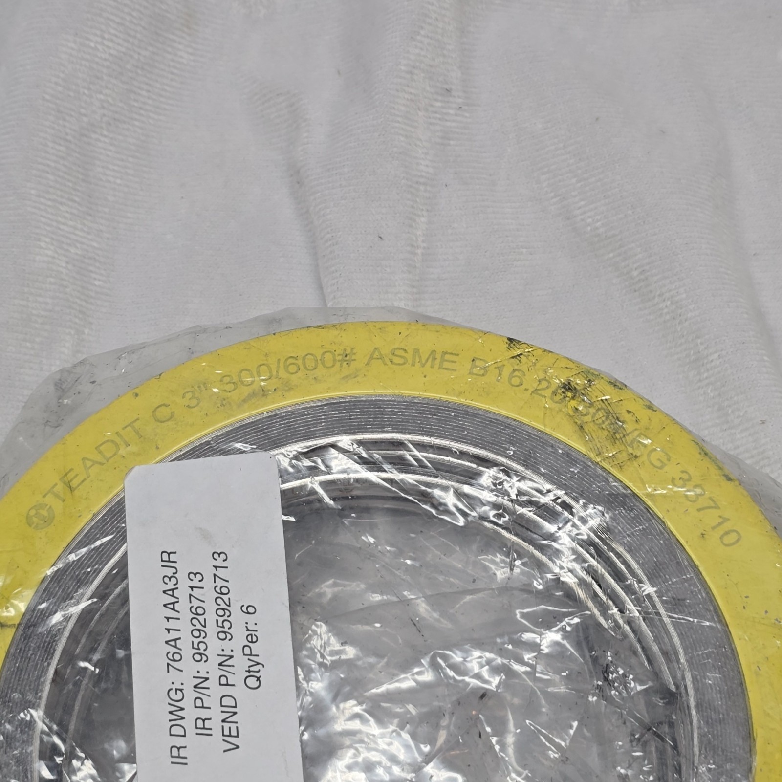 6 Pack Ingersoll Rand Flexitallic 3″ Style CGI Spiral Wound Gasket 95926713
