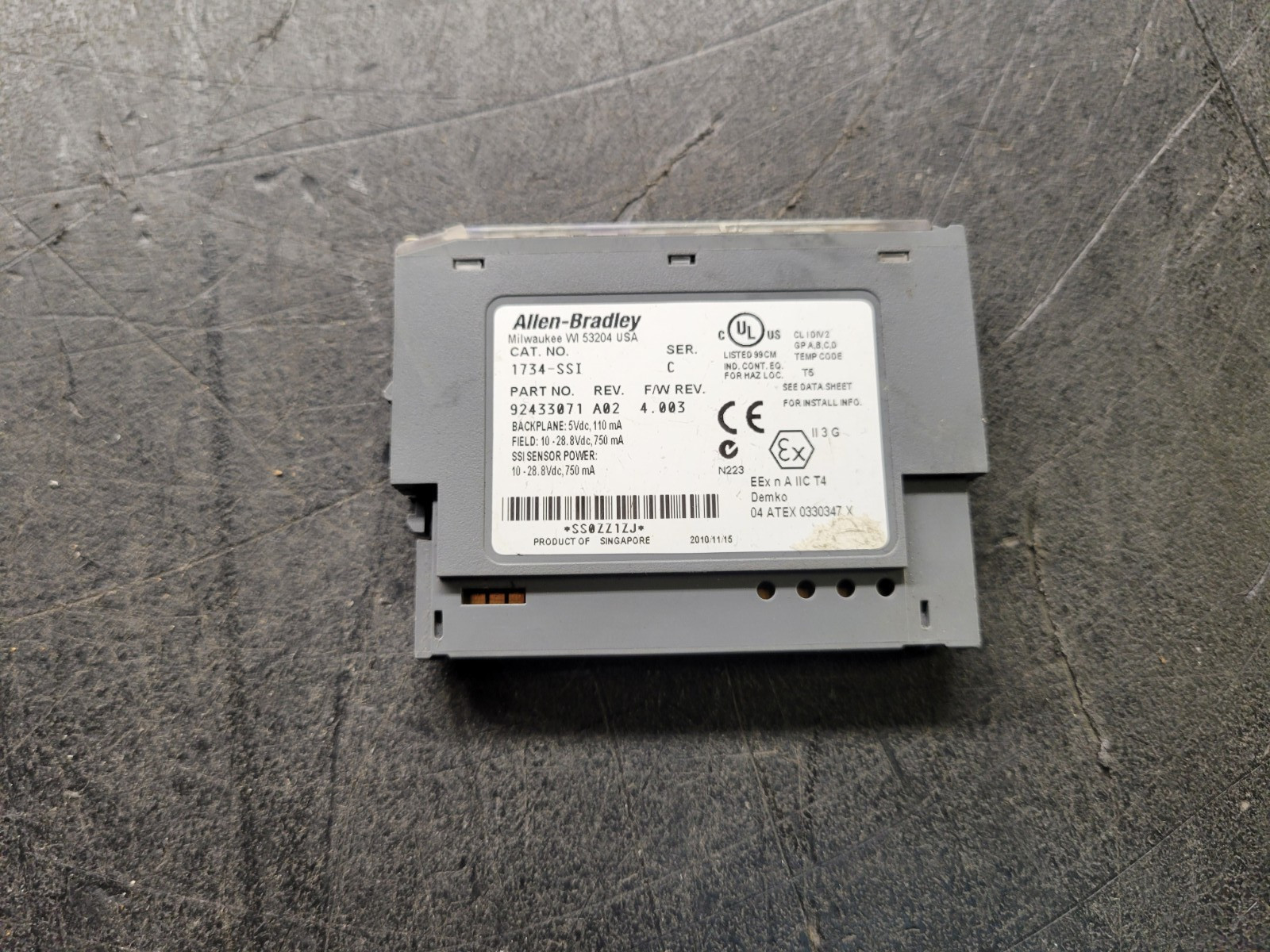 Allen Bradley #1734-SSI Output Module.
