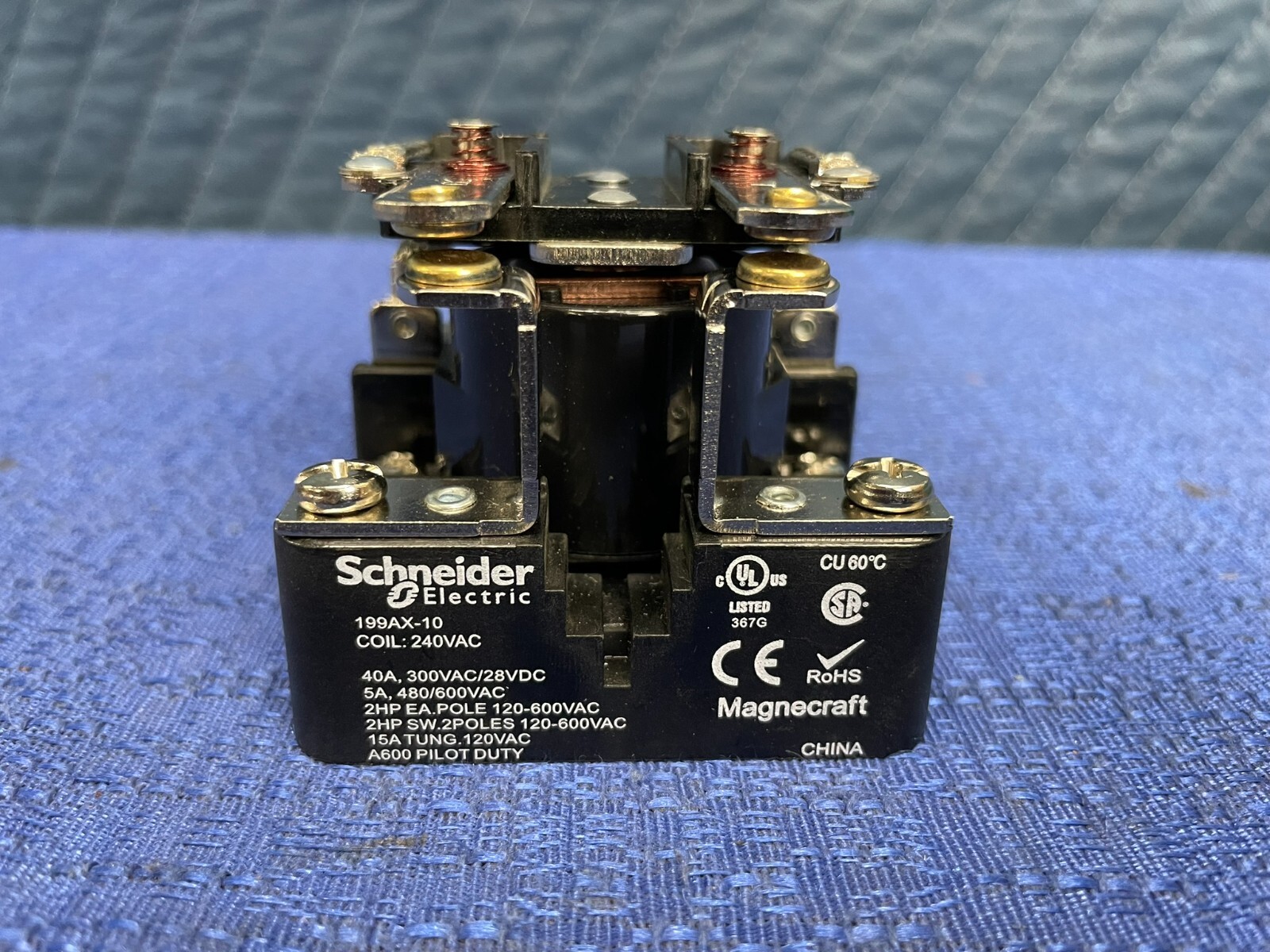 Magnecraft / Schneider Electric 199AX-10 , Relay , 240VAC Coil – New