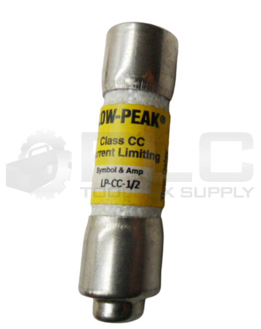 NEW BOX OF 8 BUSSMANN LP-CC-1/2 LOW PEAK FUSE 1/2A 600VAC *READ*