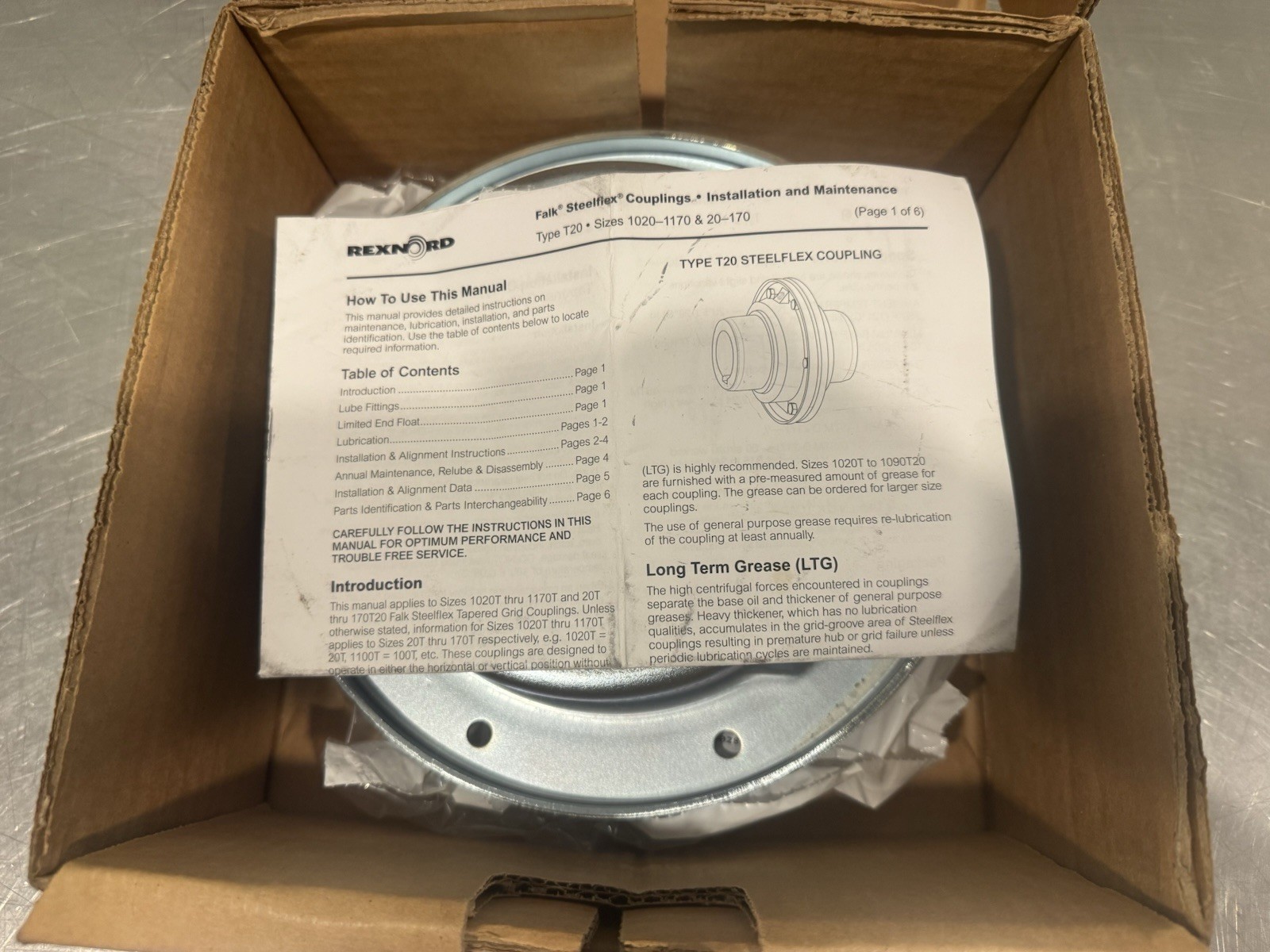 Rexnord 10050039 Cover Falk 0706746 1090T20 NEW IN BOX! FREE SHIPPING!
