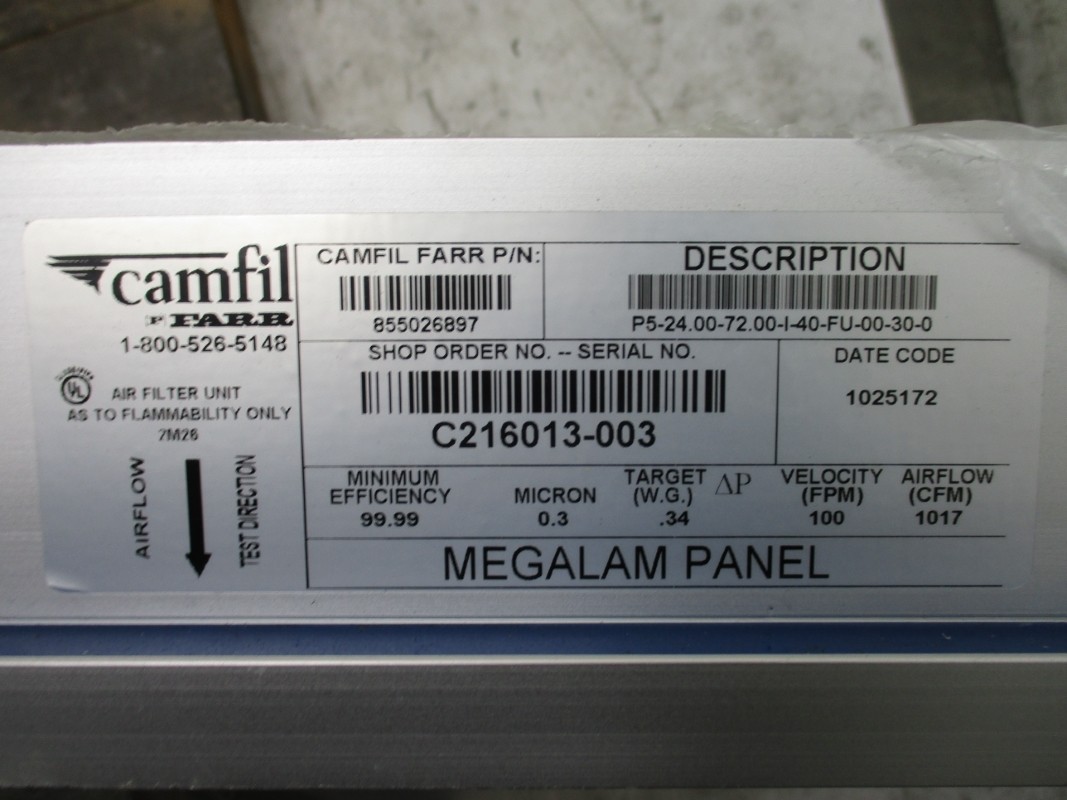 CAMFIL FARR 855026897 P5-24.00-72.00-I-40-FU-00-30-0 NSNP