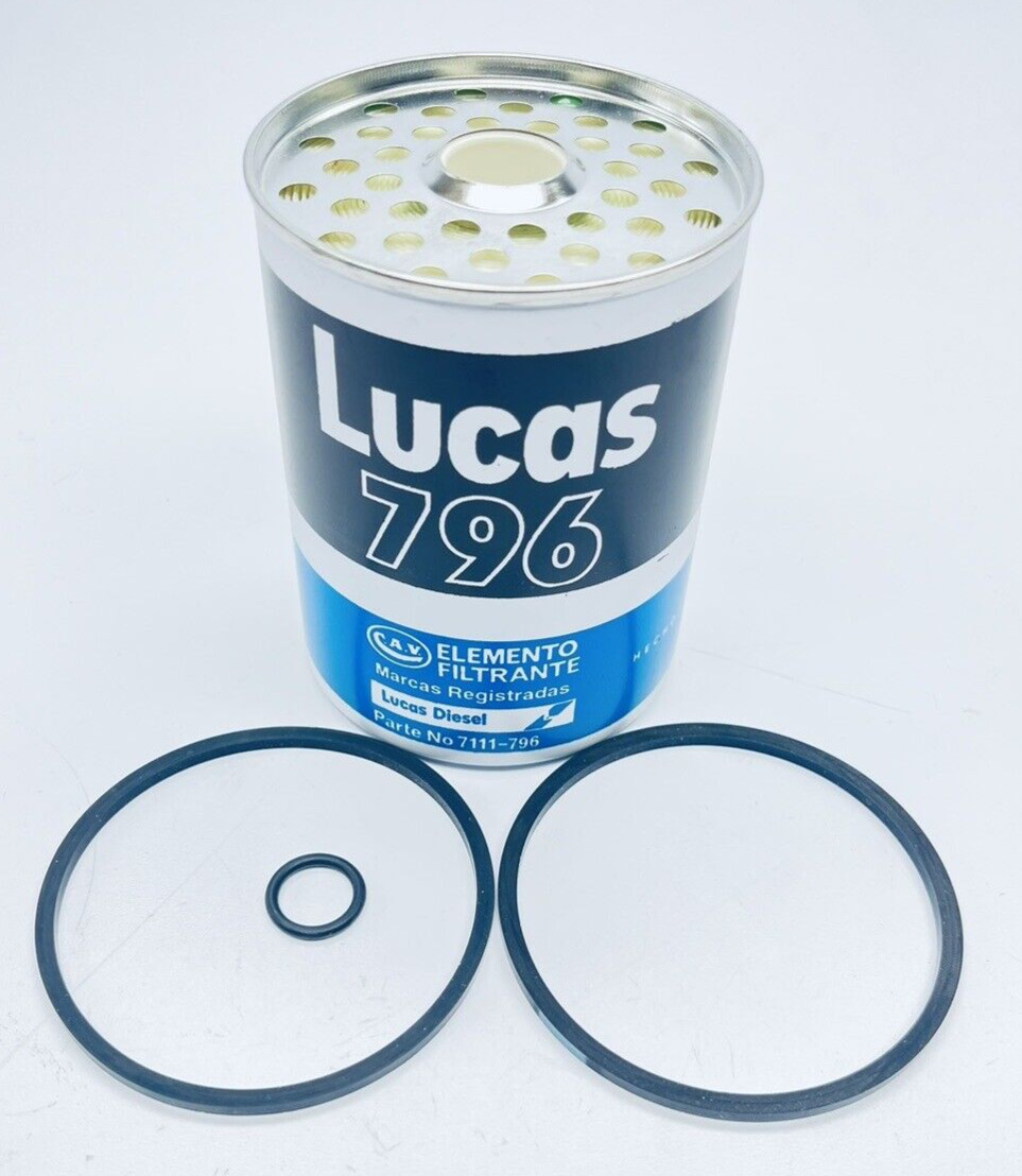 LOT OF 2 UNUSED LUCAS 7111-796 FUEL ELEMENT FILTER 796