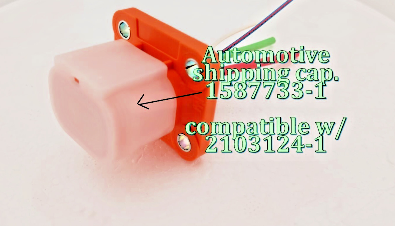20 PCS NEW TE 1587733-1 Automotive Connectors SHIPPING CAP, CAP HVA280-3PM