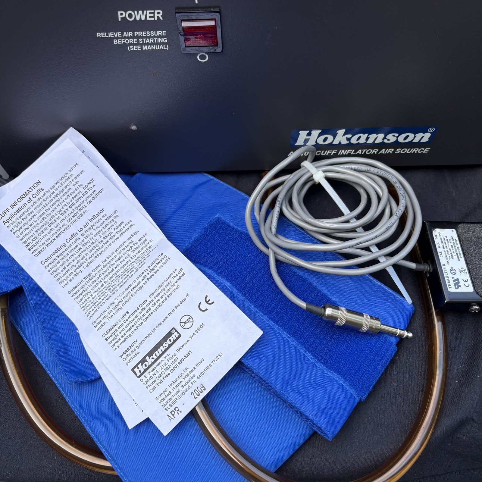 Hokanson E20 Rapid Cuff Inflator w/Hose and Power Cord Hokanson Air Pump Combo
