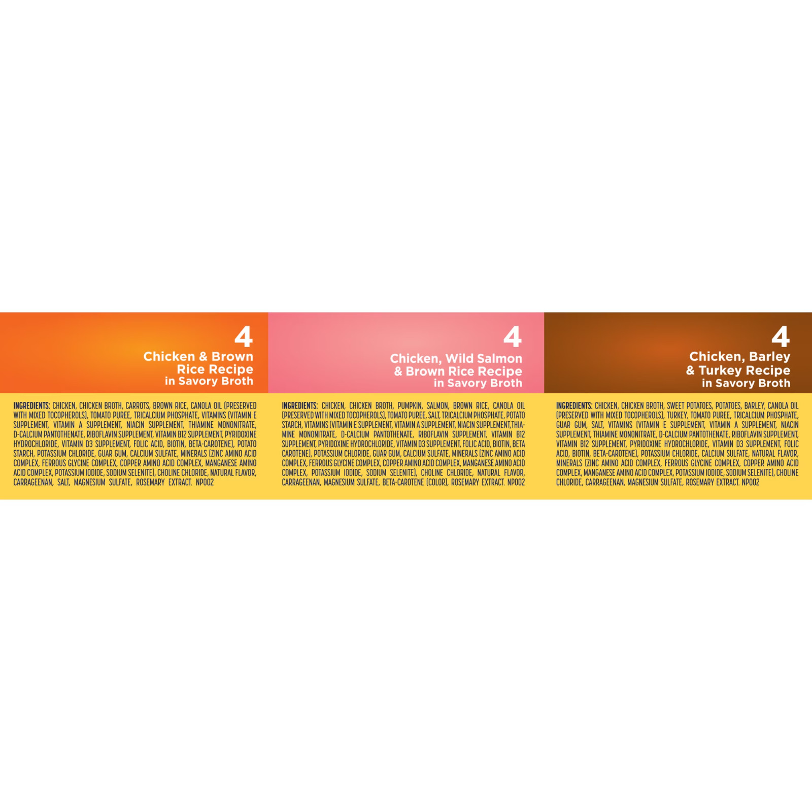 4 Pack Nature’s Recipe Chicken, Salmon & Turkey Wet Dog Food, 2.75 oz Cups 12Ct