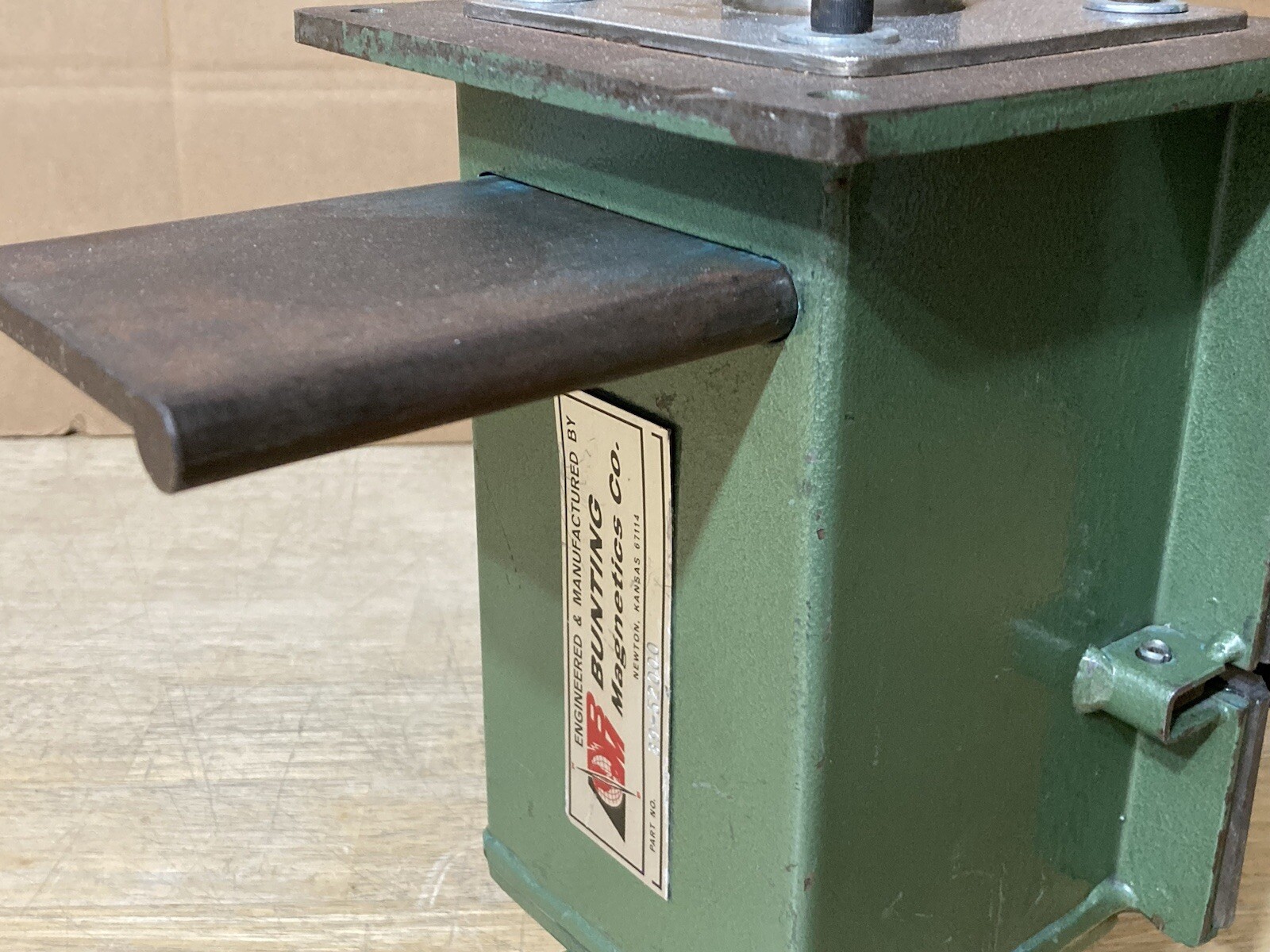 Bunting 39-52000 Drawer Magnet Modified Base As Found