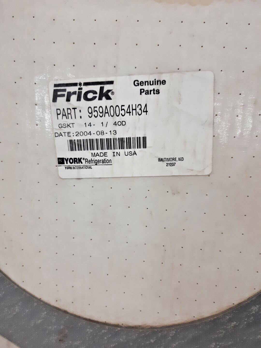 Frick 959A0054H34 Gasket Genuine Parts Expedite Shipping Worldwide