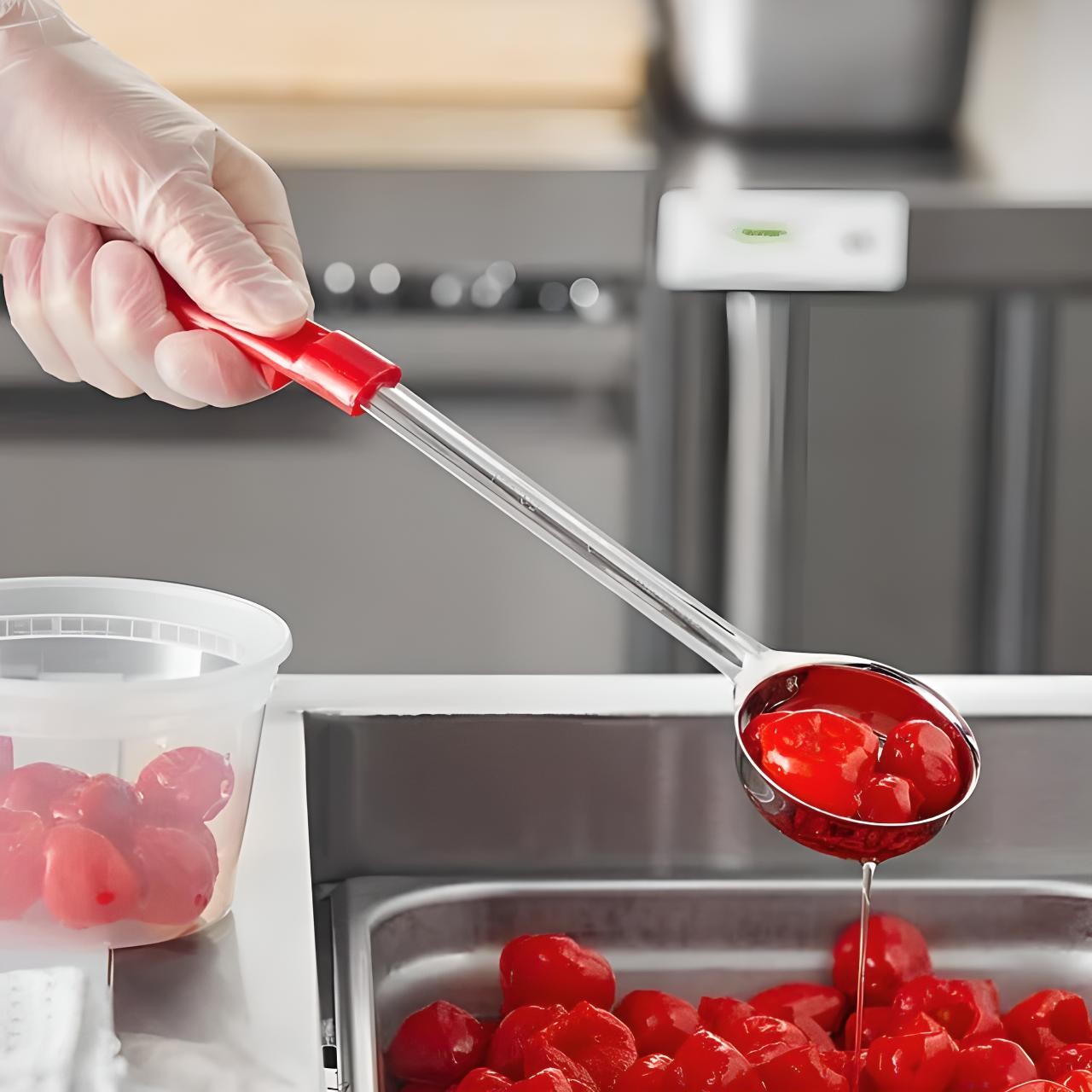 OCS Parts Stainless Steel 2-Ounce Perforated Serving and Portion Spoon
