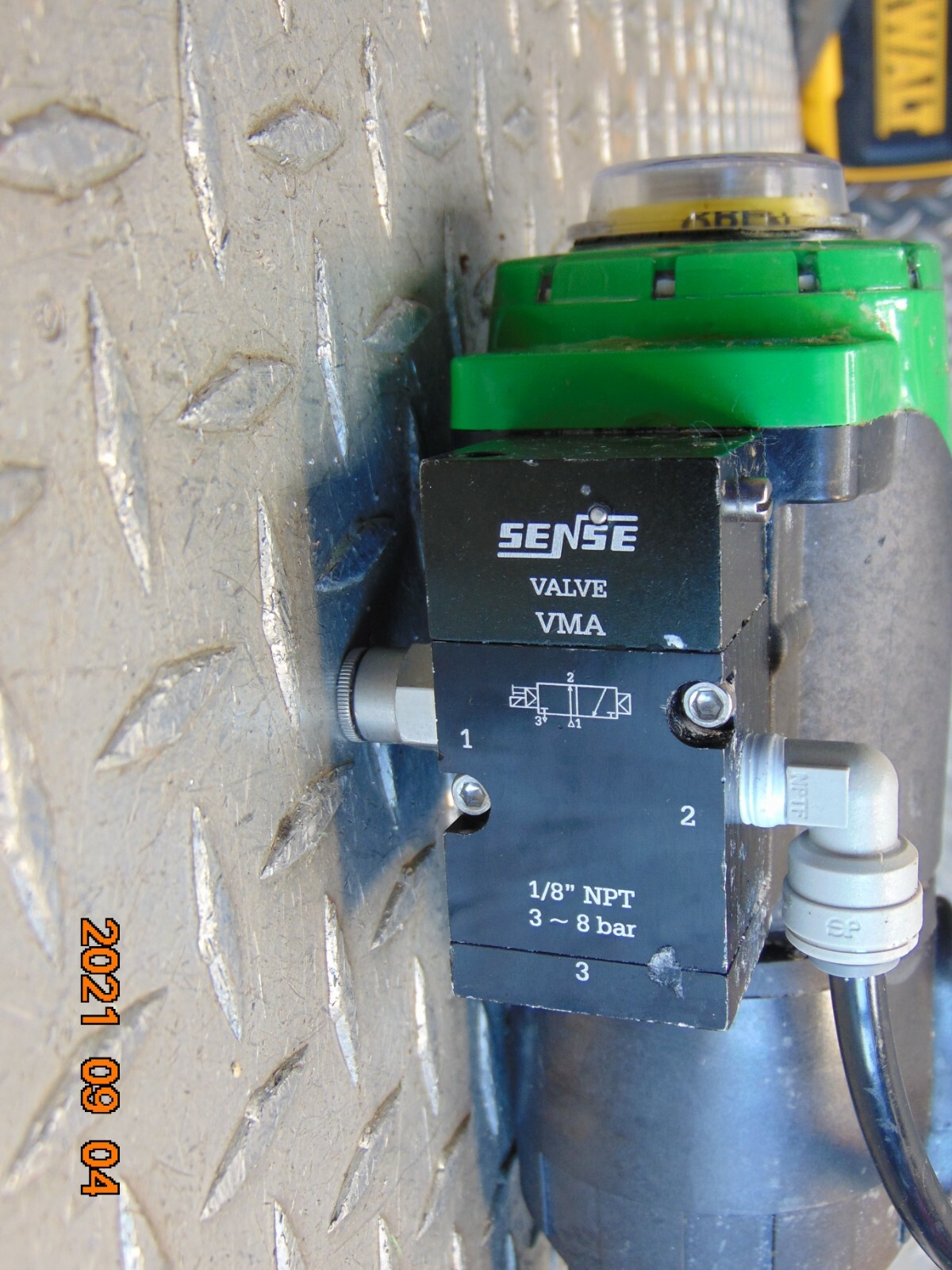 SAUNDERS MVL-2E2-V15 SMART VALVE SENSOR w EC PISTON ACTUATOR & 4-75406-1-1