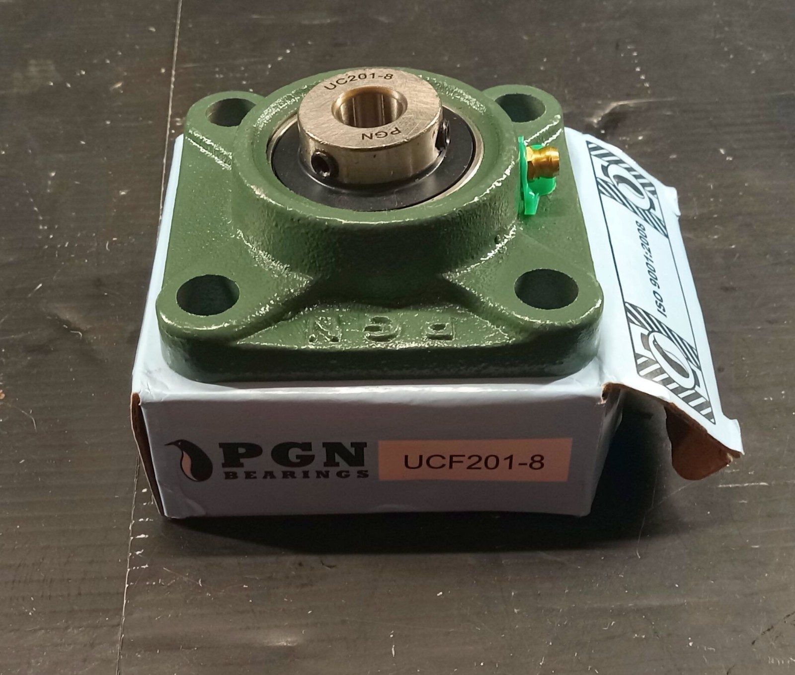 1 NEW PGN UCF201-8 4 BOLT FLANGED PILLOW BLOCK BEARING NIB ***MAKE OFFER***