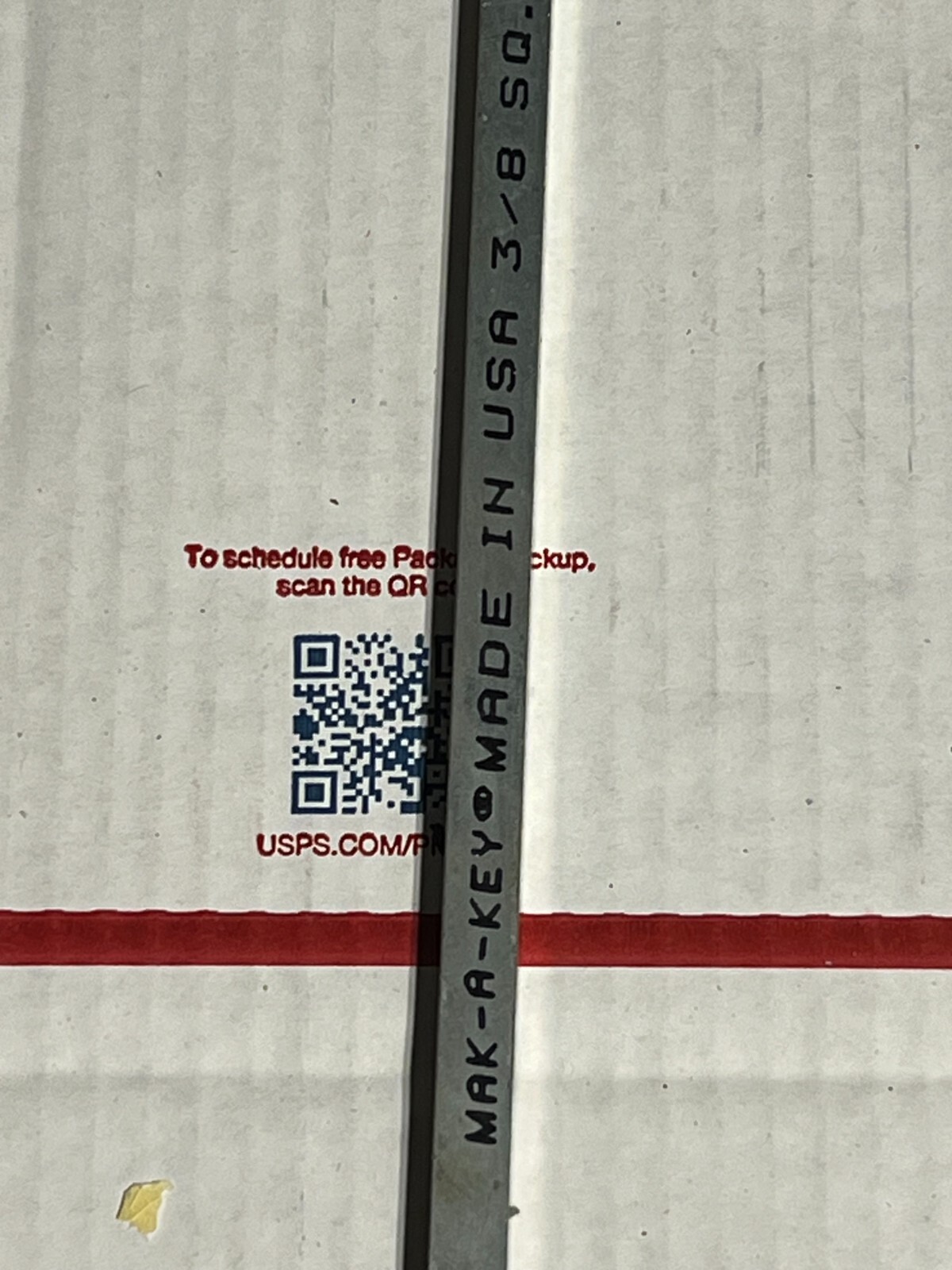 keyway stock bar 3/4″ square nos 1′ long usa