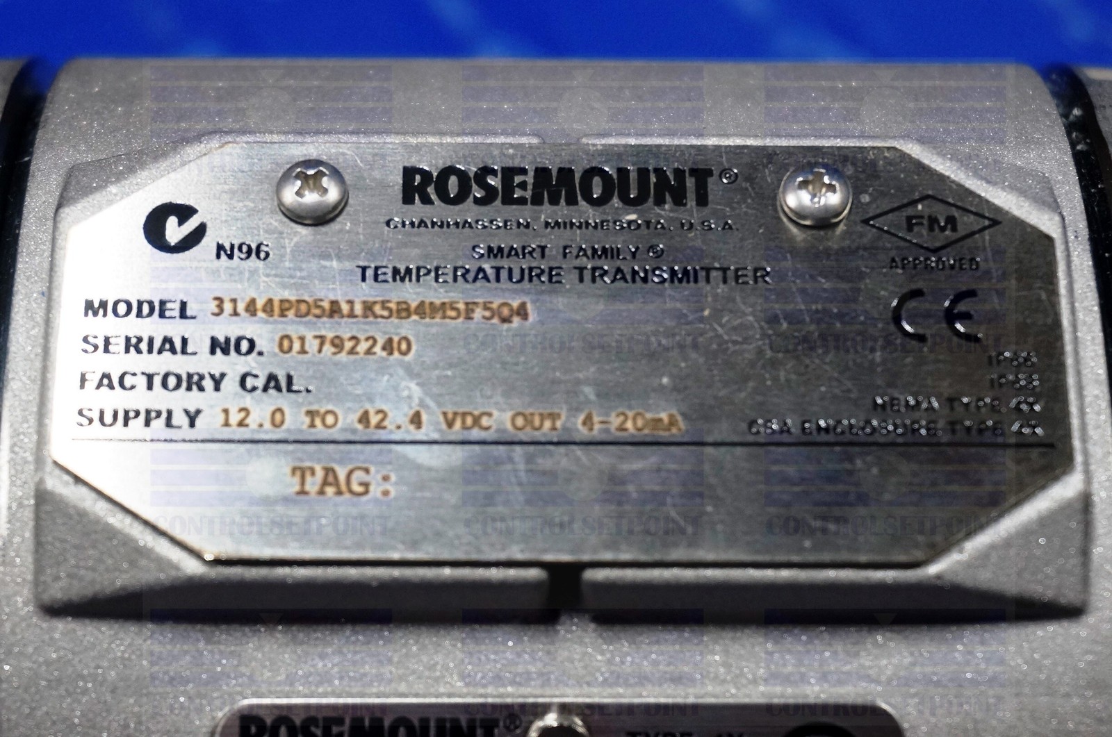 EMERSON ROSEMOUNT 3144PD5A1K5B4M5F5Q4 TEMP TRANS 3144 PD5 ID92240