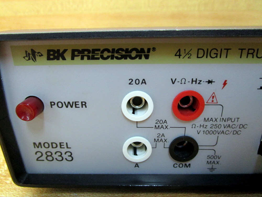 BK Precision 2833 RMS Multimeter W/O Adapter