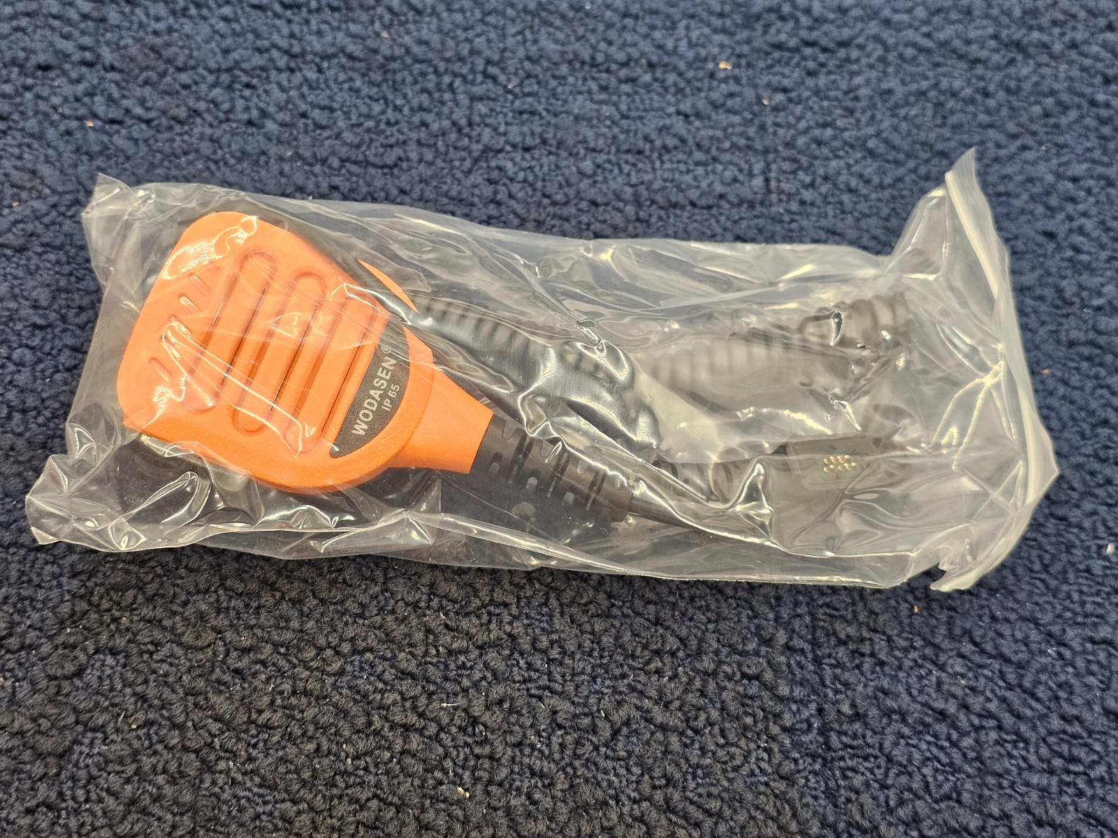 WODASEN Waterproof Radio Speaker Mic Walkie Talkie Lapel Mic 128, Orange
