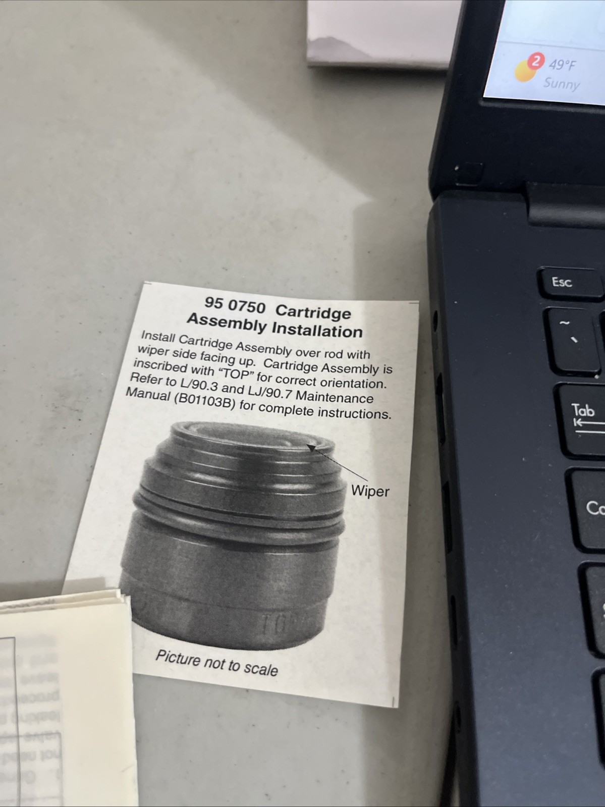 DADCO GAS SPRING REPAIR KIT RK905