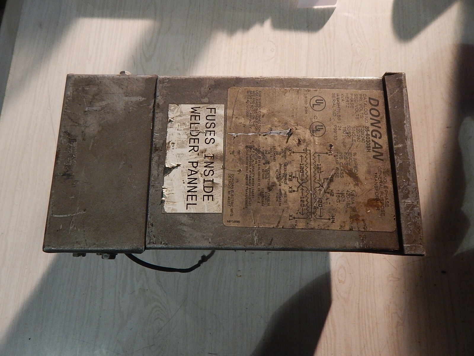Dongan 85-6030SH P99183 NP5096 Single Phase General Purpose Transformer