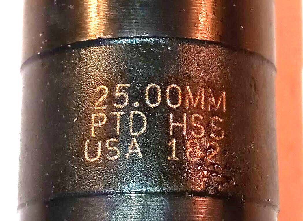 1 NEW PRECISION TWIST DRILL CO. 026250 5ATS 25.00MM DRILL BIT NIP ***MAKE OFFER
