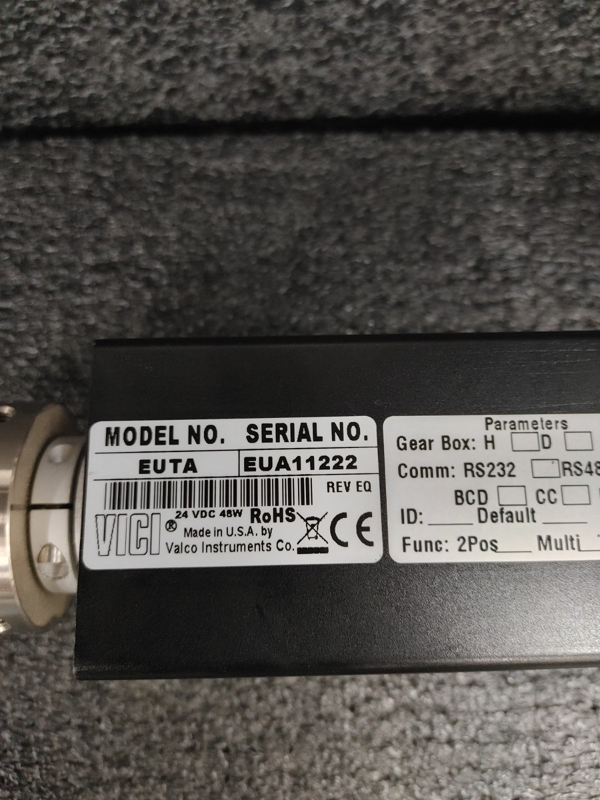 VICI VALCO EUTA Universal Electronic Valve Actuator
