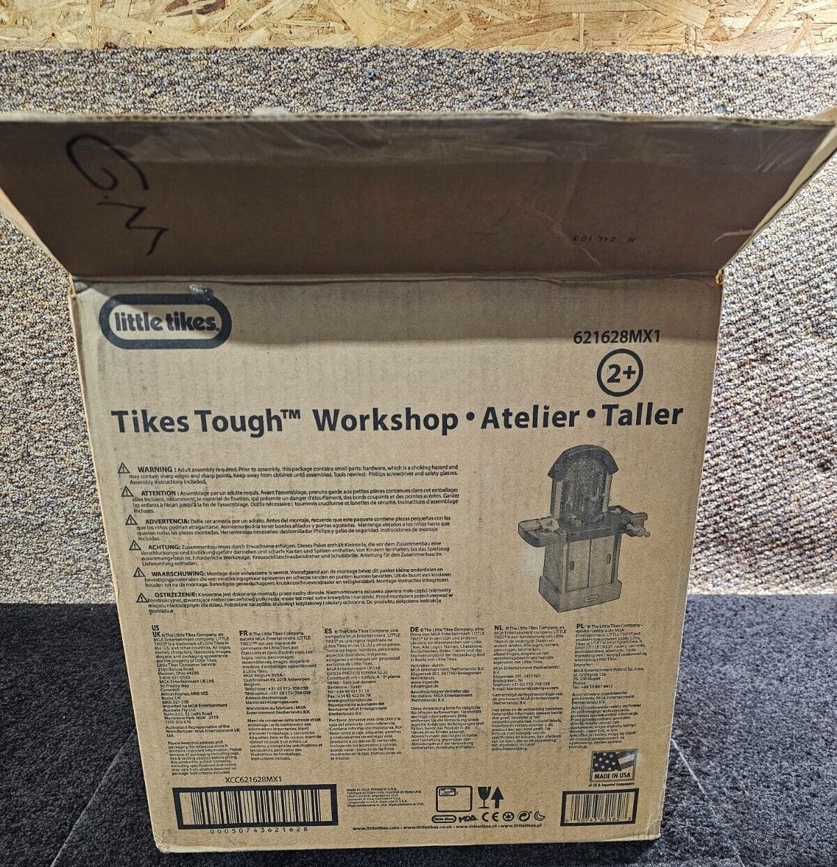 Little Tikes Tough Workshop Atelier Construction Playset For 2 yr old+ 621628M