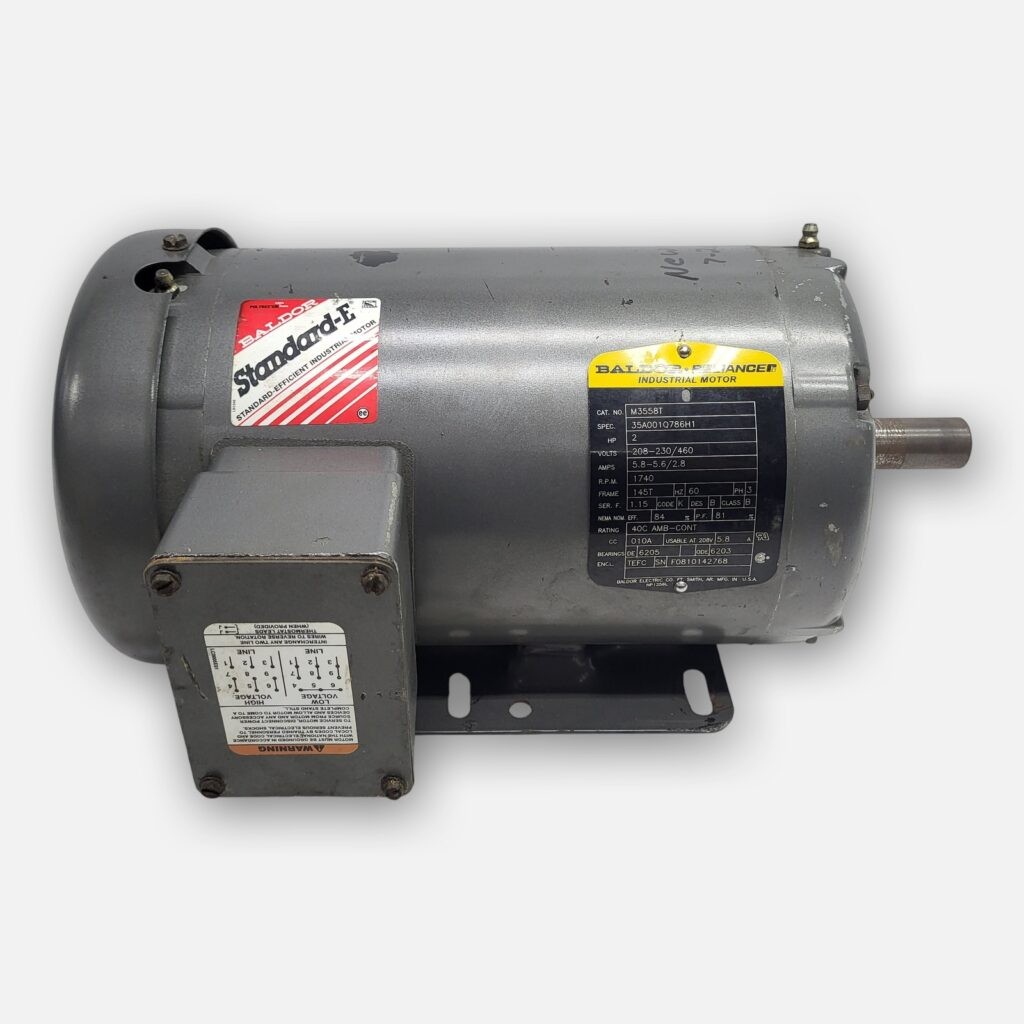 BALDOR M3558T MOTOR 2HP 3PH 1740RPM FR: 145T Spec: 35A001Q786H1