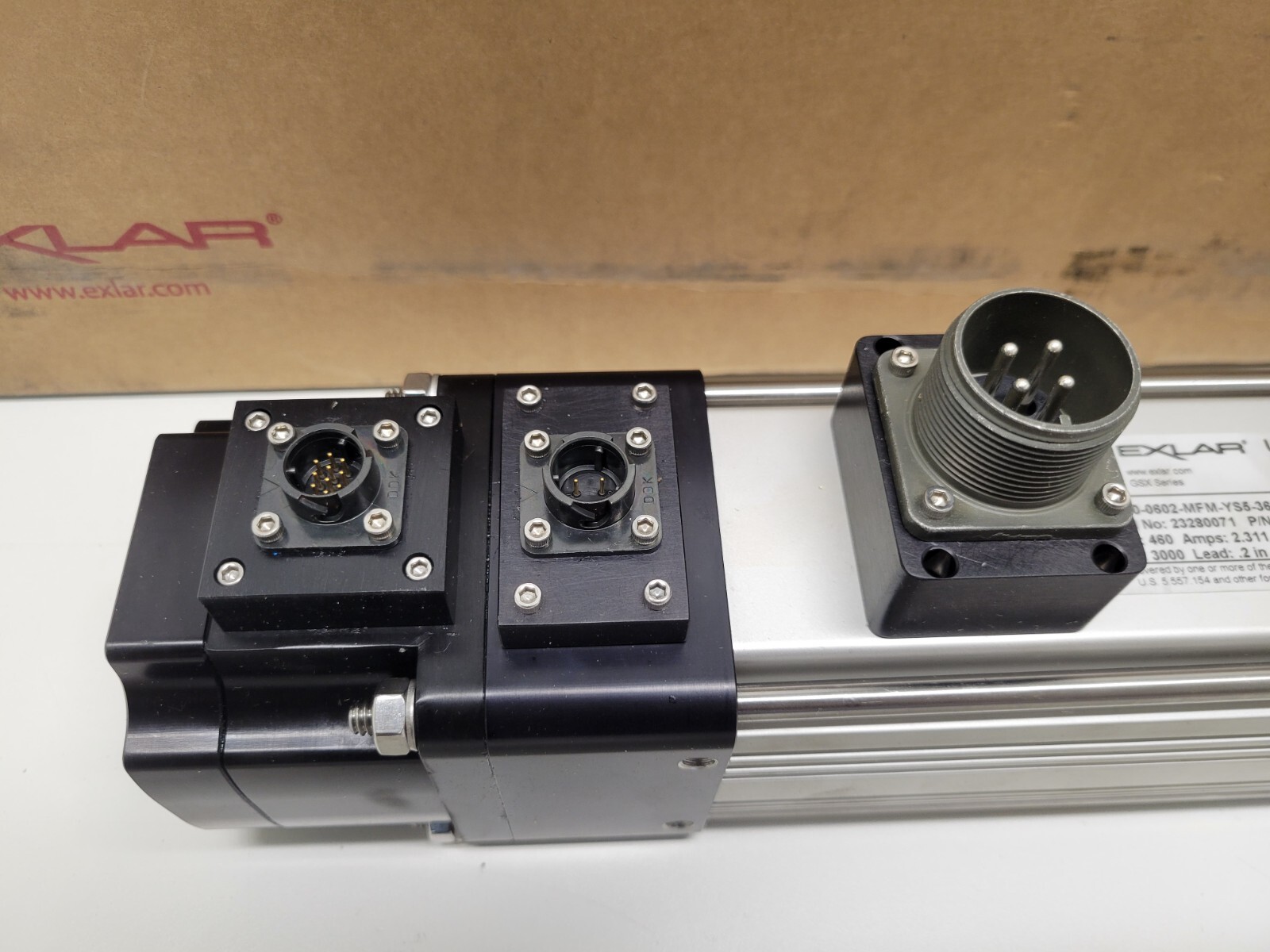 NEW! EXLAR SCREW DRIVEN ELECTRIC LINEAR ACTUATOR GSX30-0602-MFM-YS5-368-RB