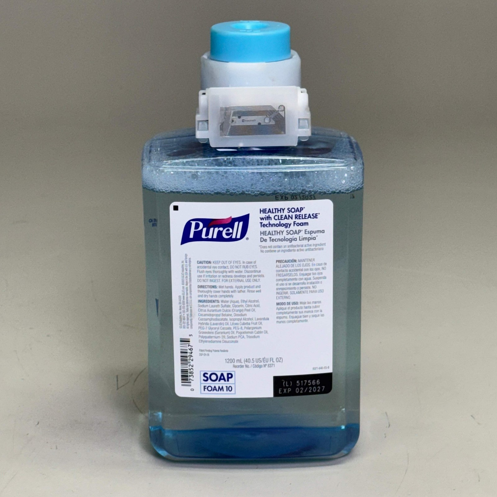 PURELL Foam Handwash Soap (2 Pack) 40.5 fl oz 8371-02 Light Blue BB 02/27