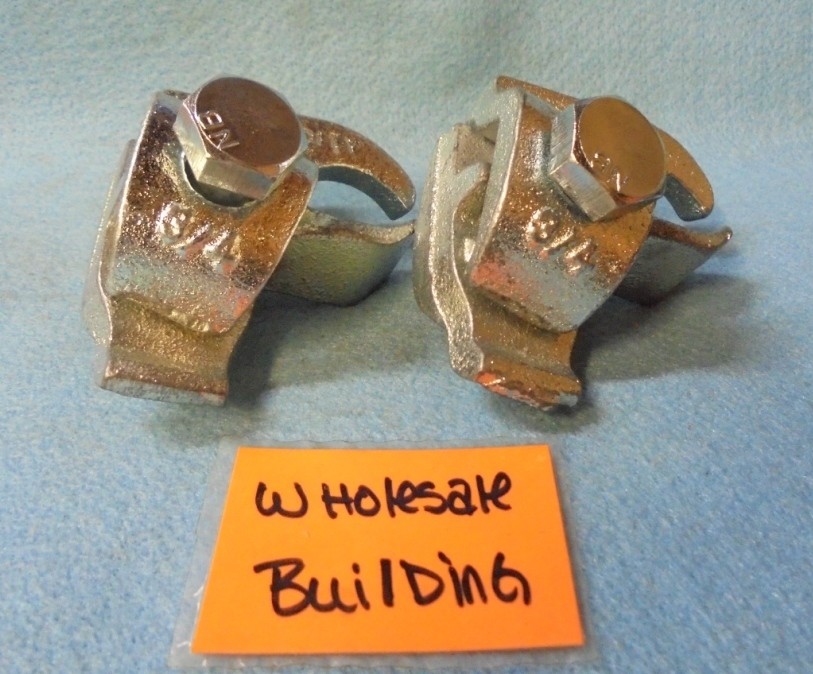 STEEL CITY 3/4″ BEAM CLAMP EDGE TYPE MALLEABLE IRON MATERIAL (LOT OF 2)