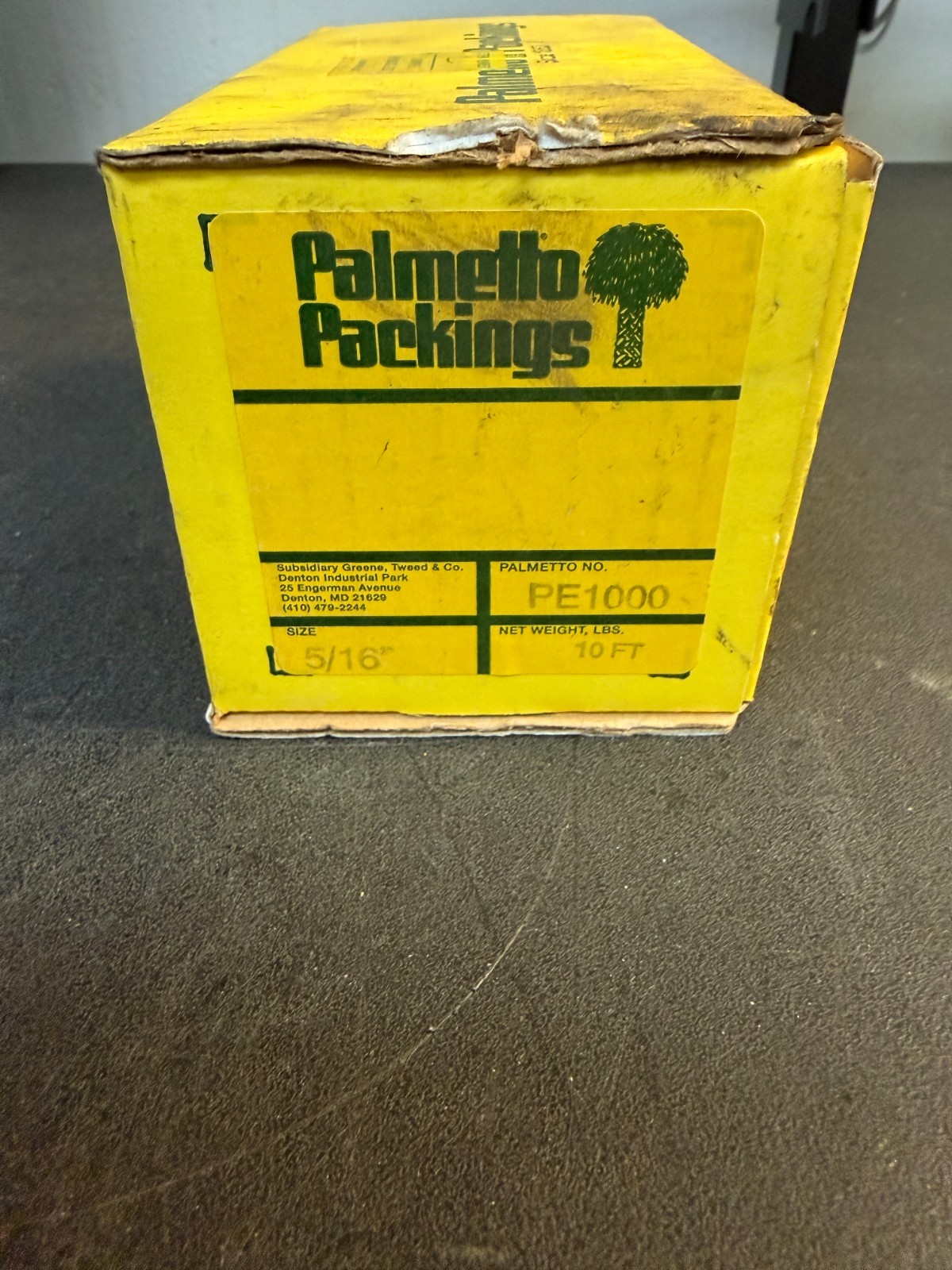 Palmetto Packing 5/16″ PE1000 Graphite Filament.