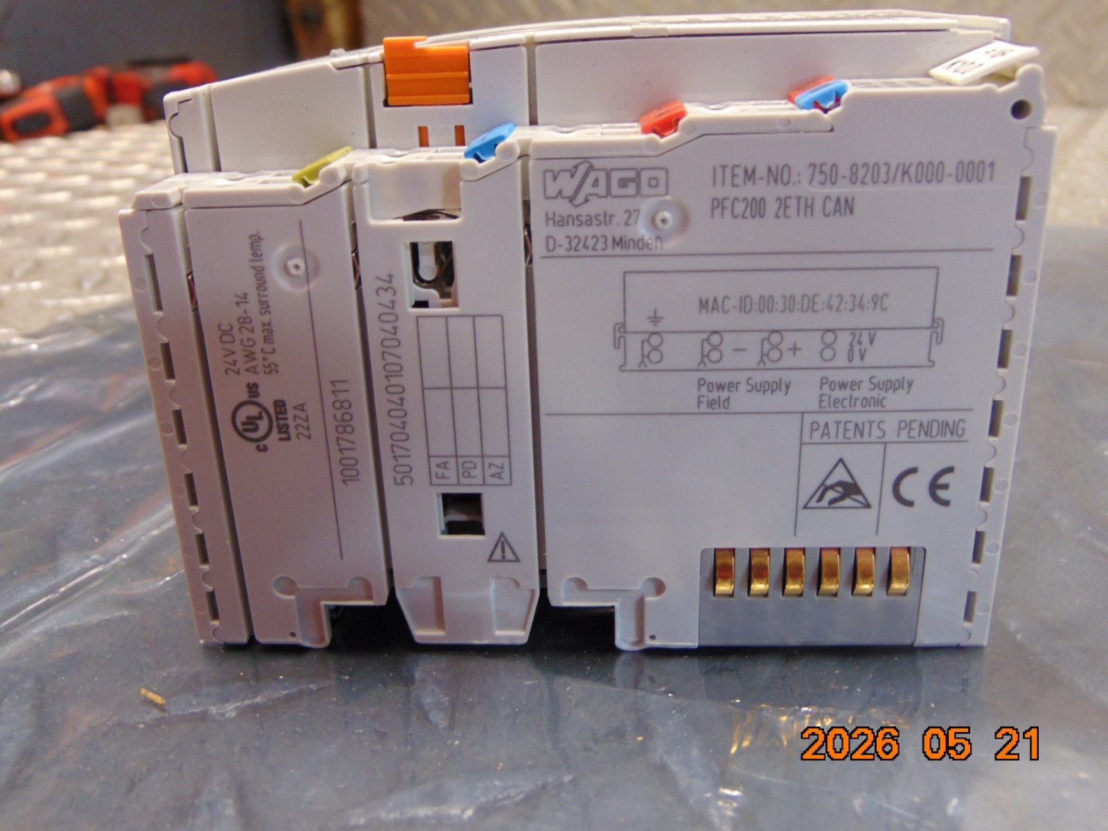 WAGO 750-8203 / K000-0001 PFC200 2ETH CAN