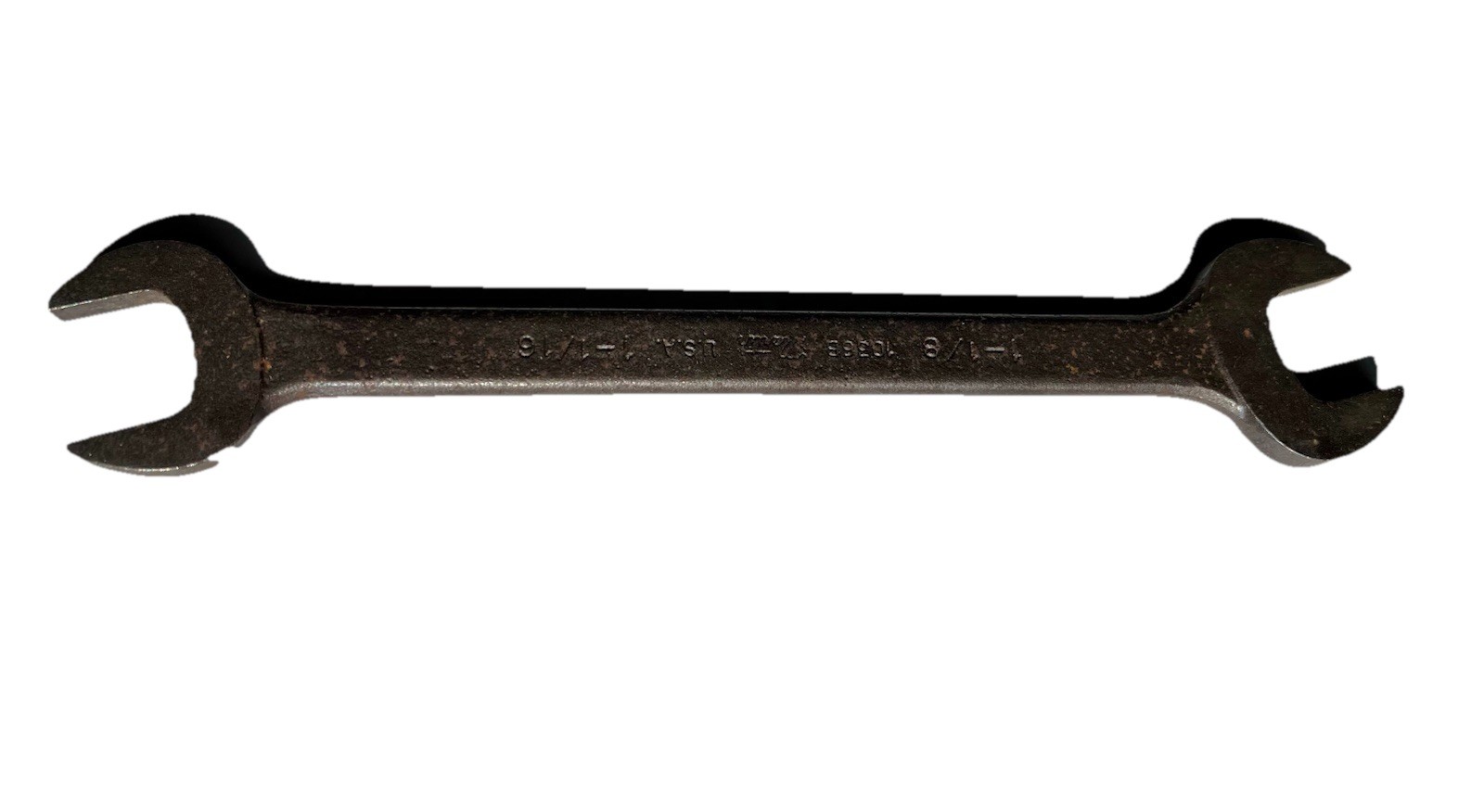Martin USA 10368 1-1/8” x 1-1/16” Double Head Open End Wrench 13” L Vintage