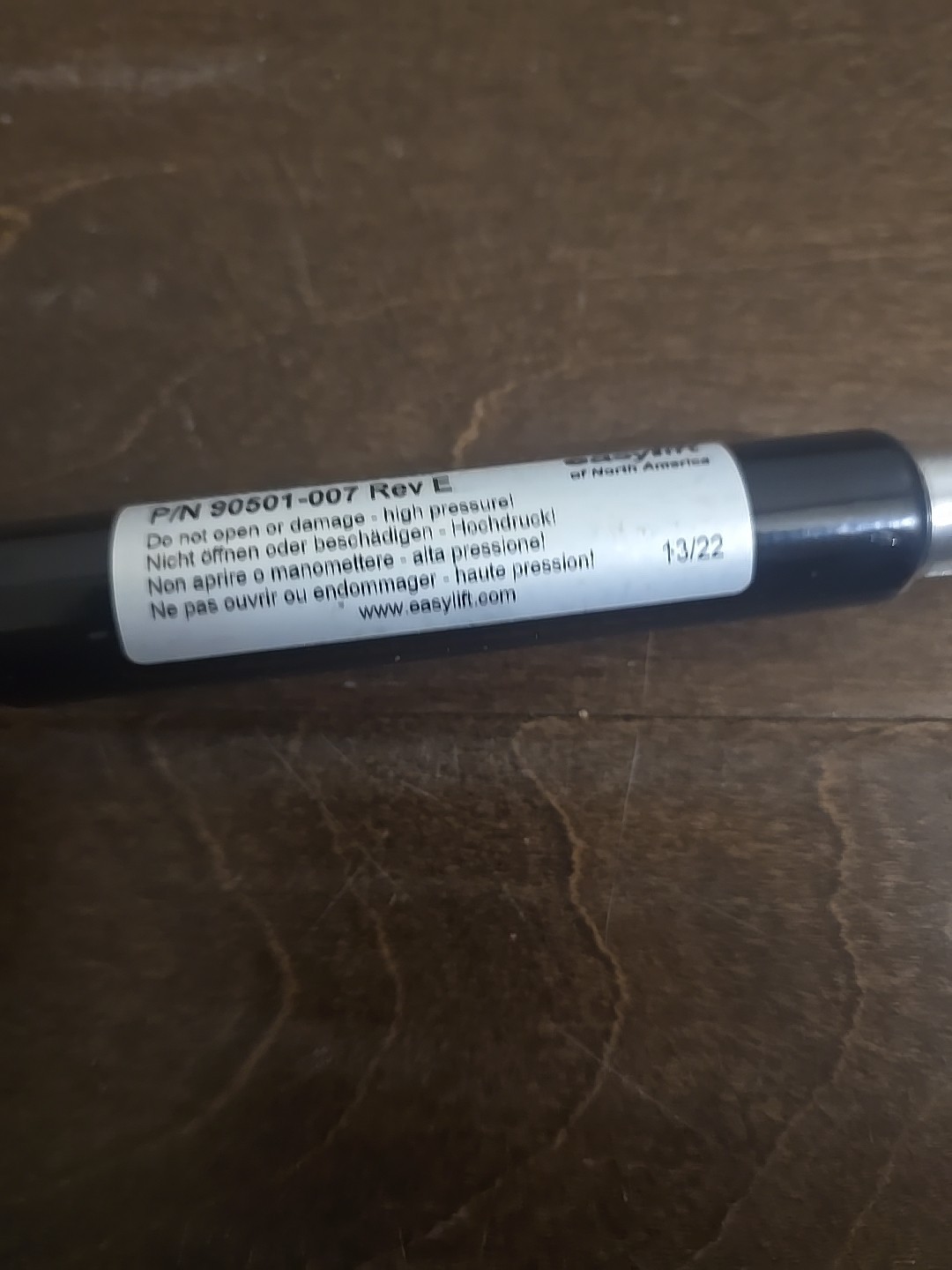 Bansbach Easylift Gas Spring X0XXPK2-016-140–003/650N
