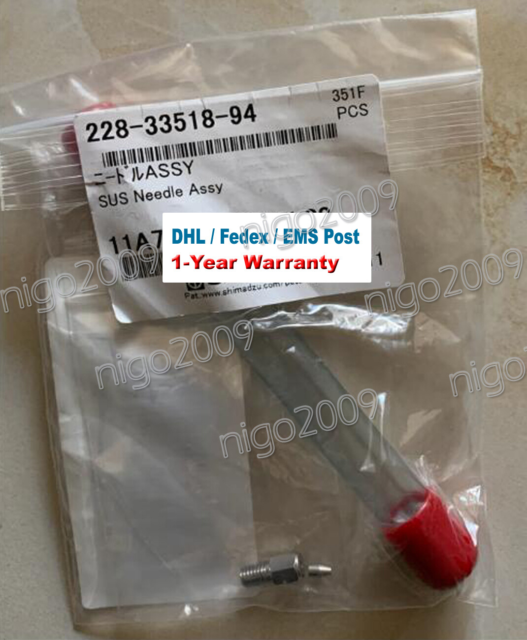 SUS Needle Assy 228-33518-94 Shimadzu Automatic Syringe Liquid Phase SIL-10AD