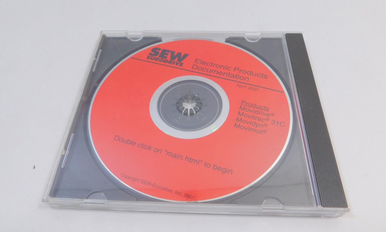 Sew Eurodrive Movidrive Movitrac 31C Movidyn Movimot Elect Prod Data CD 04/2001