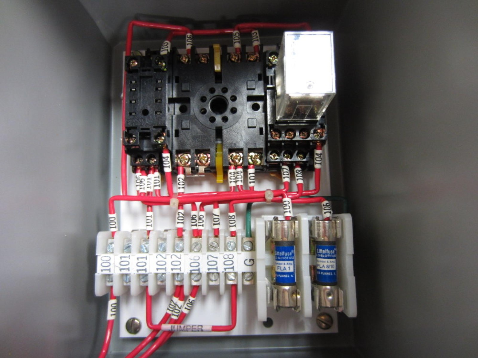 Hoffman A-8066CH Enclosure A8066CH Missing Counter & Relay