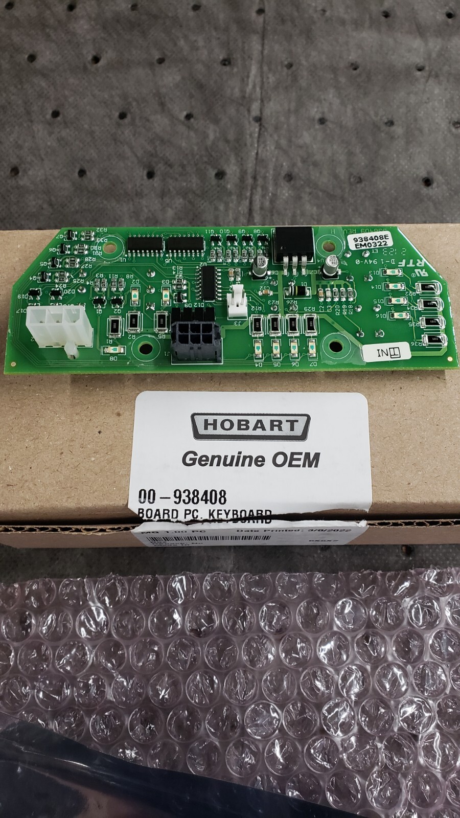 00-938408 Board PC Hobart, Keyboard Brand New Free Shipping OEM