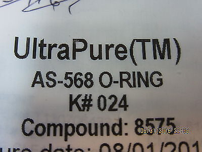 KALREZ AS-568A K#024 8575 UltraPure O-Ring K#024 Compound 8575, 1.114 x 0.070 in