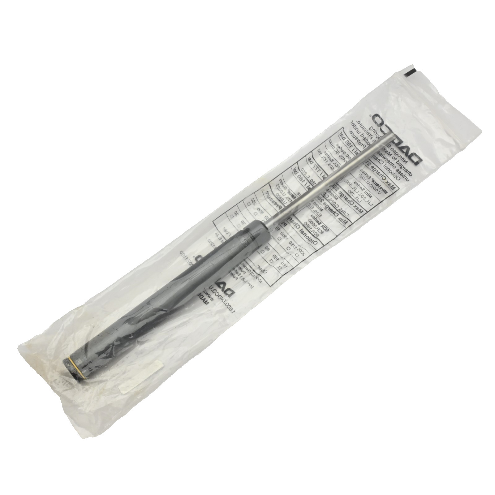 Dadco C.090.125.YW Nitrogen Gas Spring, 125mm Stroke, 177bar