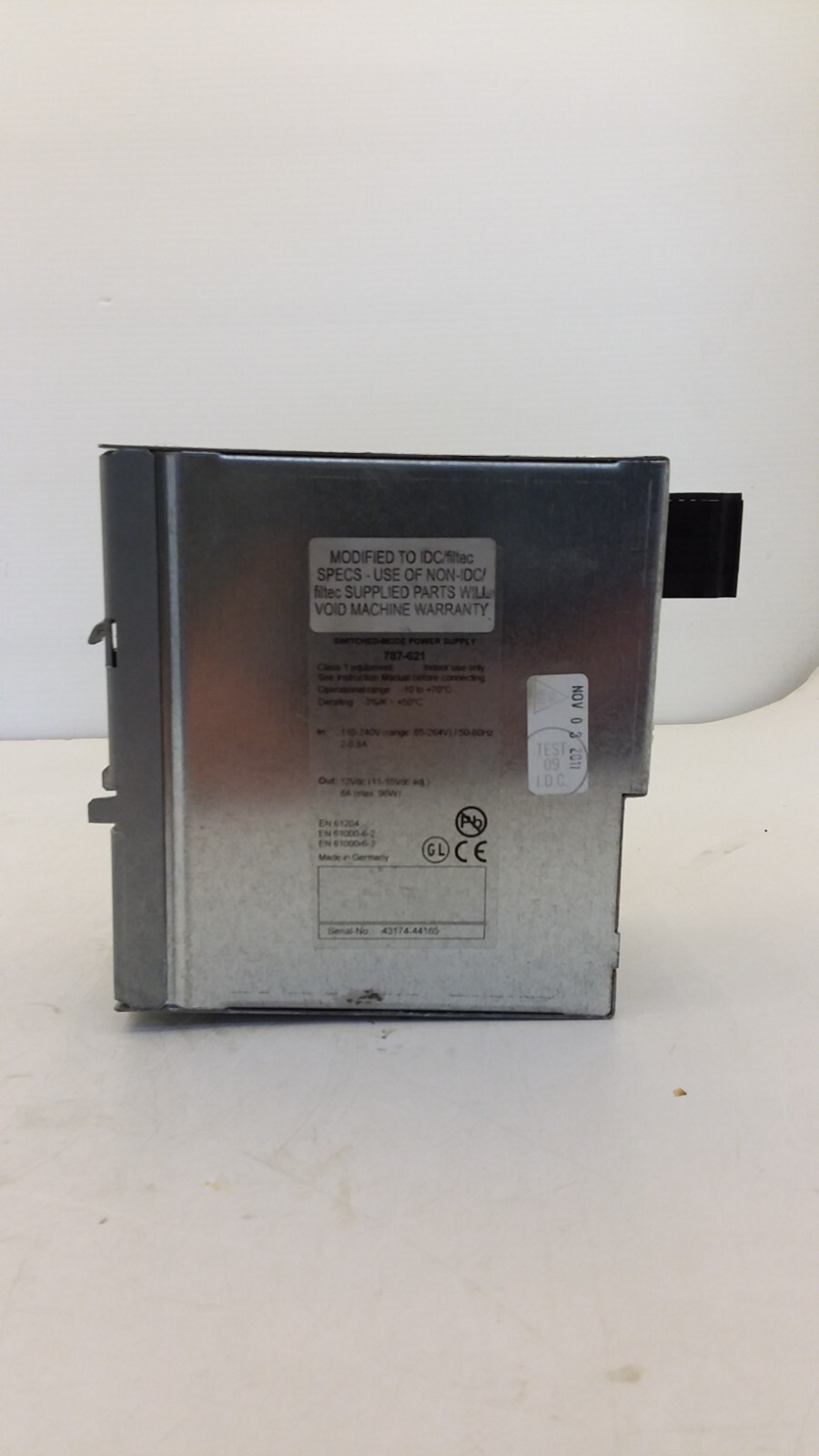 WAGO 787-621 POWER SUPPLY 110-240V-AC 12V-DC 8A 8A SWITCH-MODE DIN RAIL MOUNT