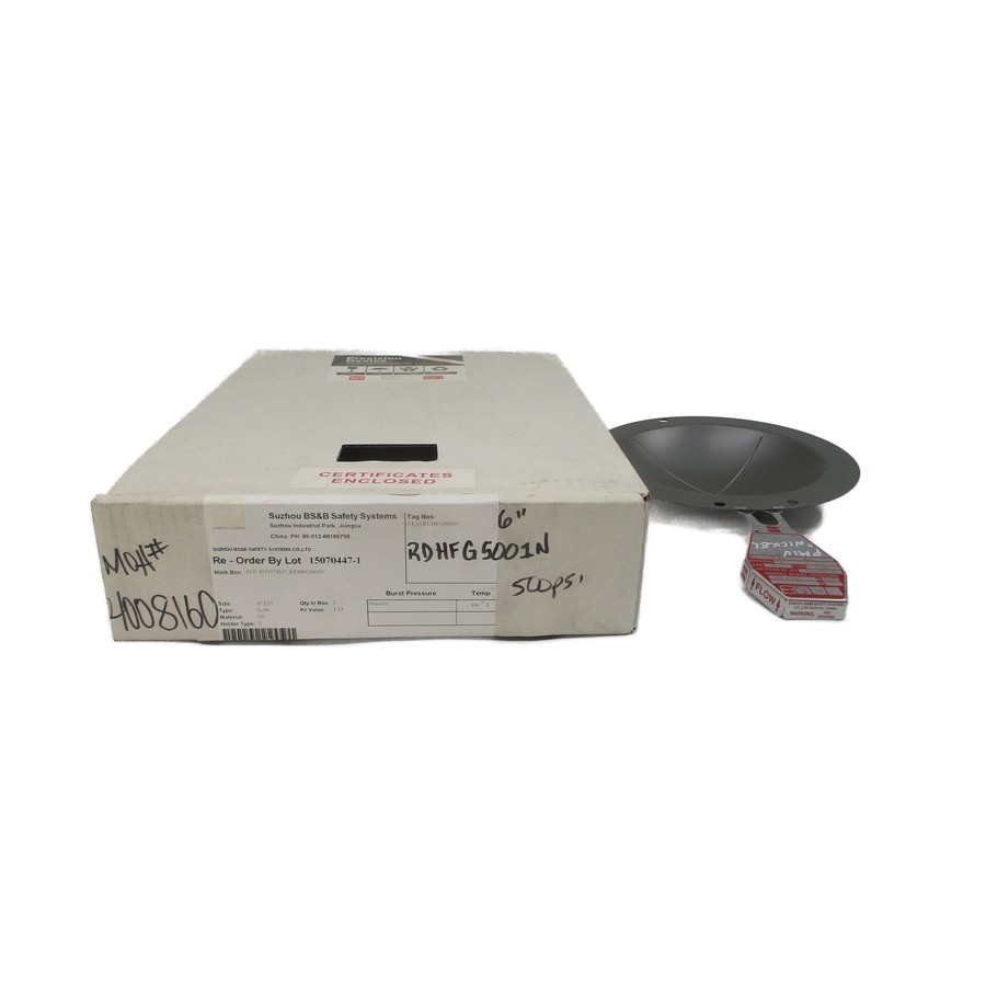 BS&B SAFETY SYSTEMS S-90 RDHFG5001N 500PSI 100’F 6″ NSMP