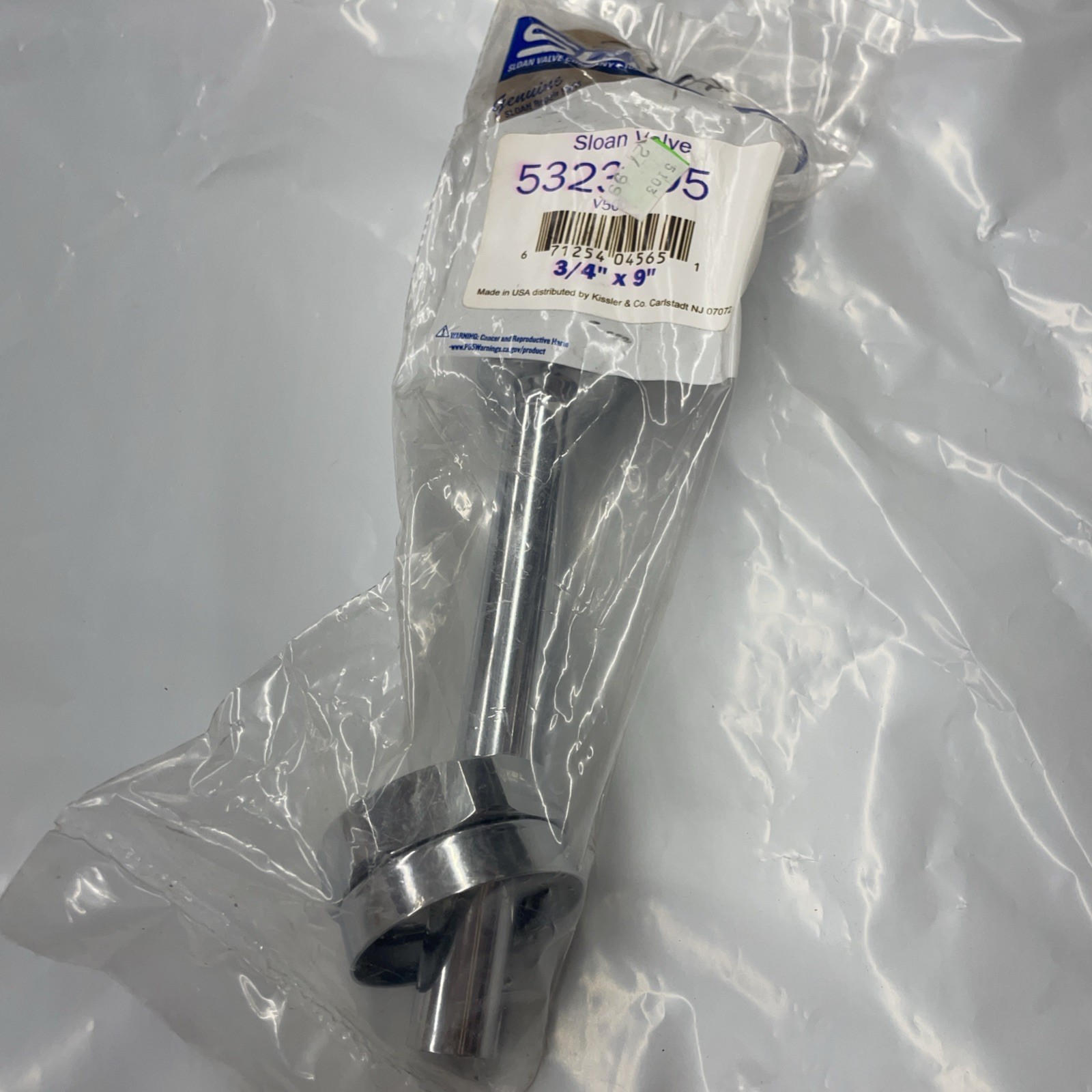 SLOAN V500AA Flushometer Vacuum Breaker, Chrome Plated, 3/4 x 9” S11