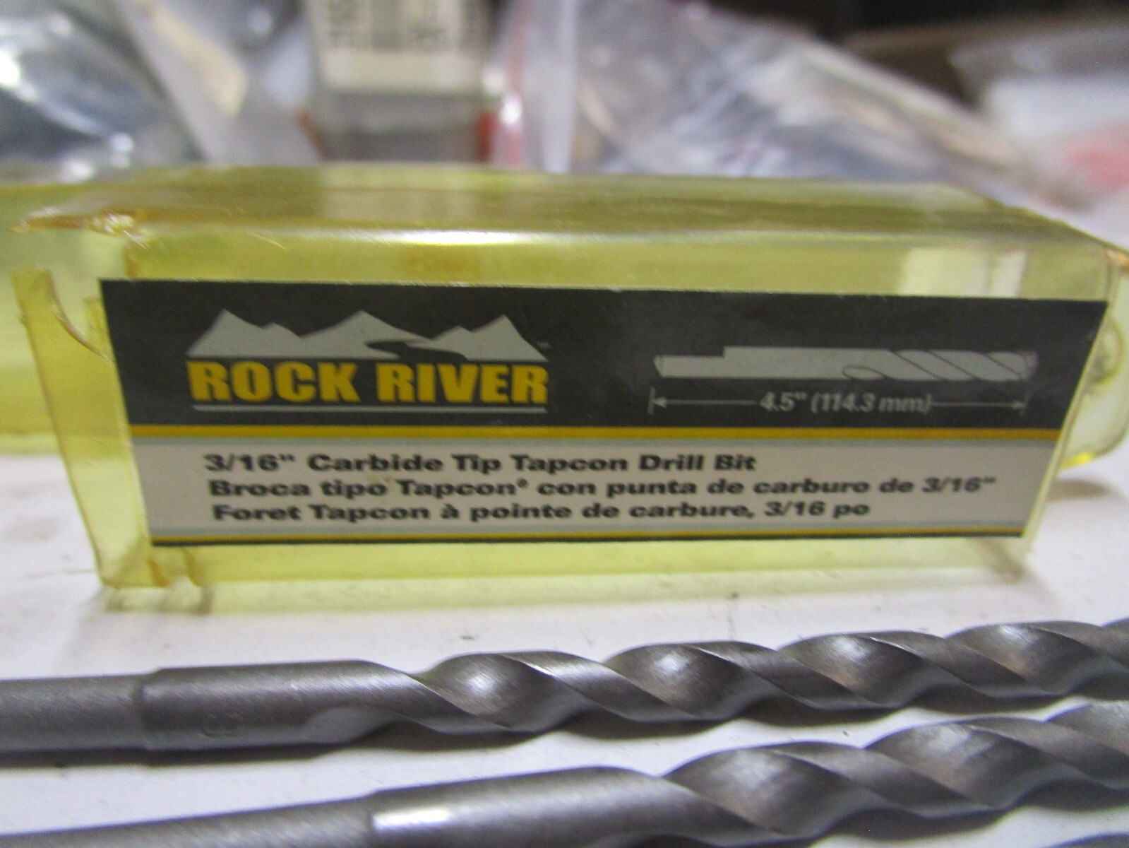3/16″ x 3-1/2″ x 4-1/2″ Rock River® 2-Cutter Carbide Hammer Bit QTY 3