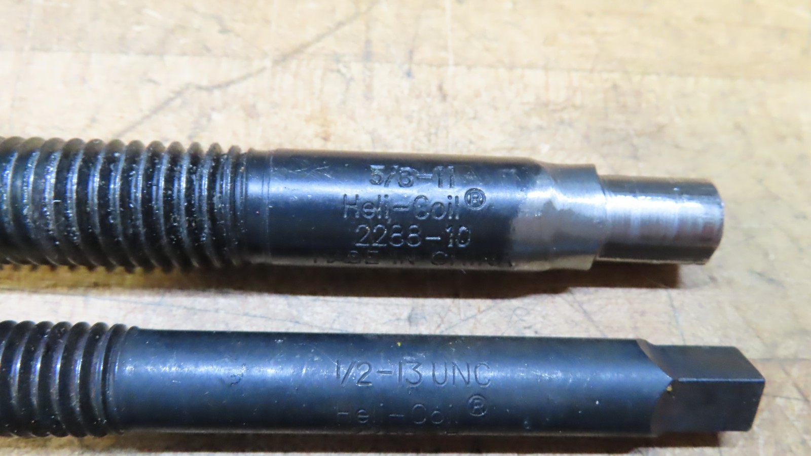 Helicoil SAE thread repair install tools 1/4-20, 3/8-16, 7/16-14, 1/2-13, 5/8-11