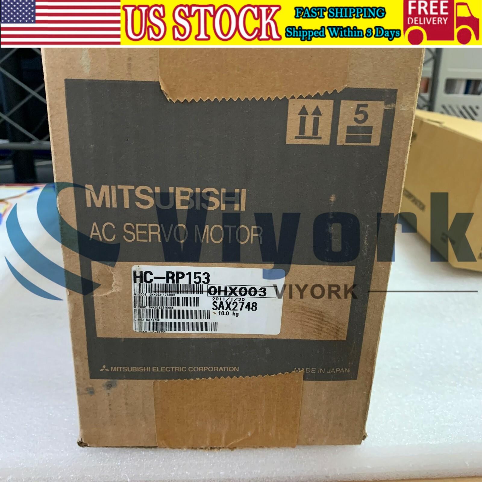 Mitsubishi HC-RP153 AC SERVO MOTOR SRVMTR 1.5KW 3000RPM NEW